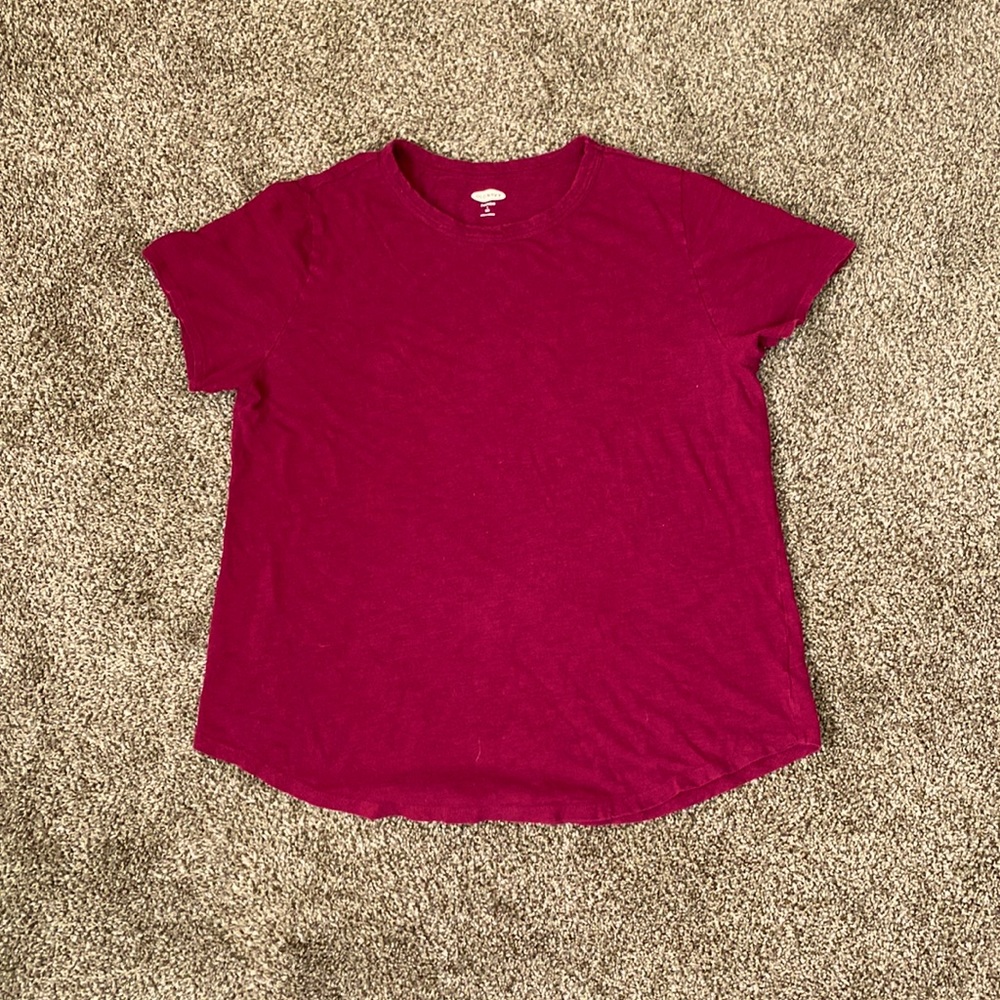 Short sleeve Old Navy Everywear in wine.